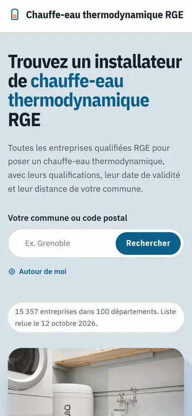 Le même annuaire sur téléphone